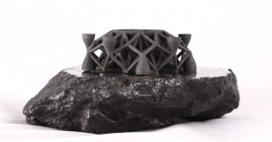 The first ever 3-D image printed from asteroid metals.