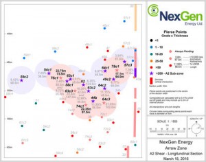 Longitudinal section of the S2 shear.