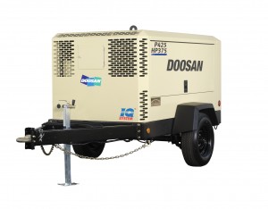 The efficient Doosan P425/HP375 compressor.