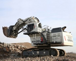 The new Liebherr R 9200 mining excavator.
