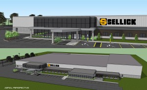 Artist’s rendering of Sellick Equipment’s new state-of-the-art plant. 