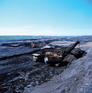 Suncor's' oil sands mining operation.