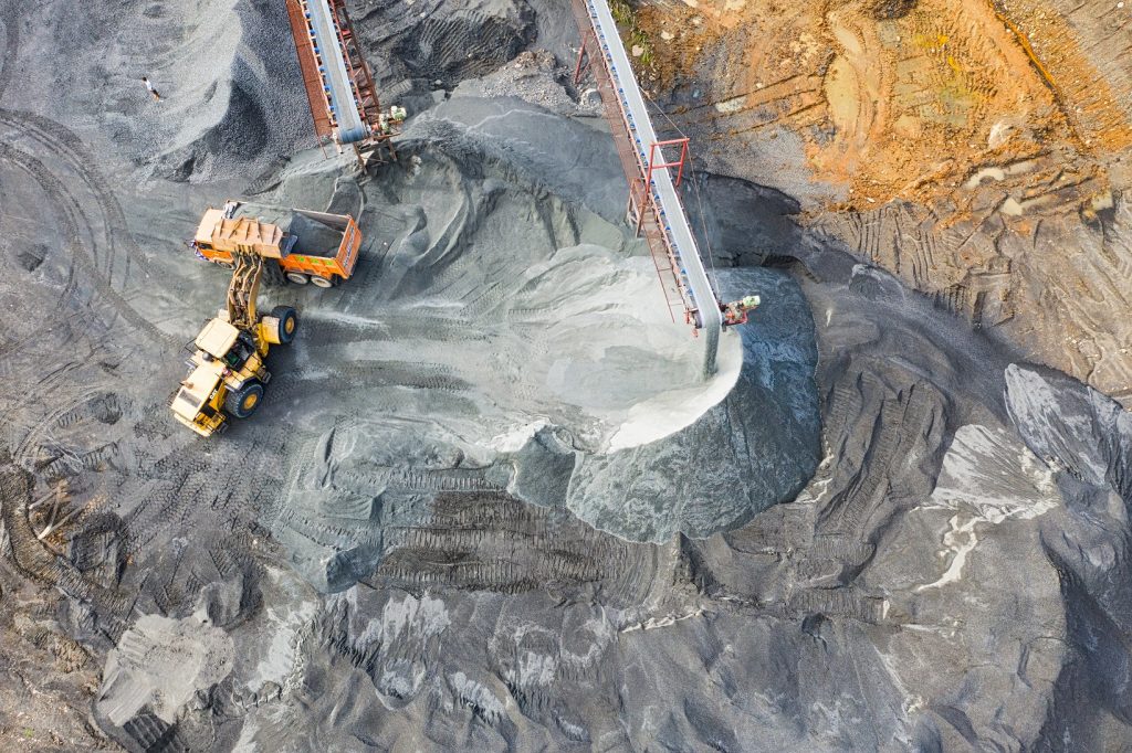 Aerial of a mining operation. Credit: Ennomotive