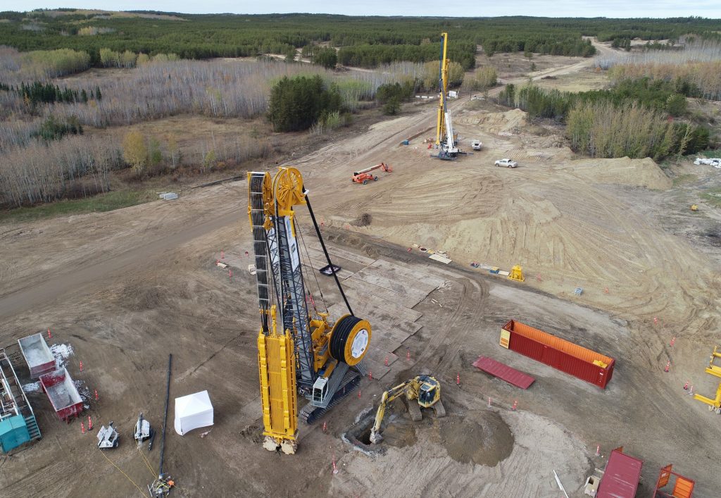 Rio Tinto has completed a 10-hole bulk sample at Star Diamonds’ Star-Orion South project in Saskatchewan using a Bauer trench butter rig. Credit: Rio Tinto