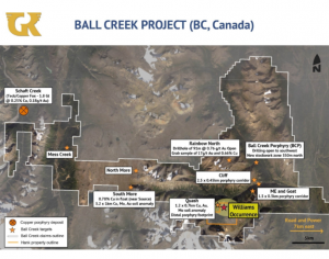 Ball Creek and Hank properties Credit: Golden Ridge 
