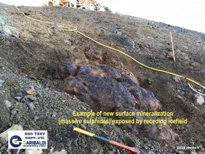 Mineralization at Nickel Mountain Credit: Garibaldi Resources