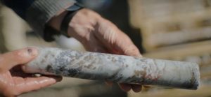 Drill core from the Pine Point zinc-lead project Credit: Osisko Metals