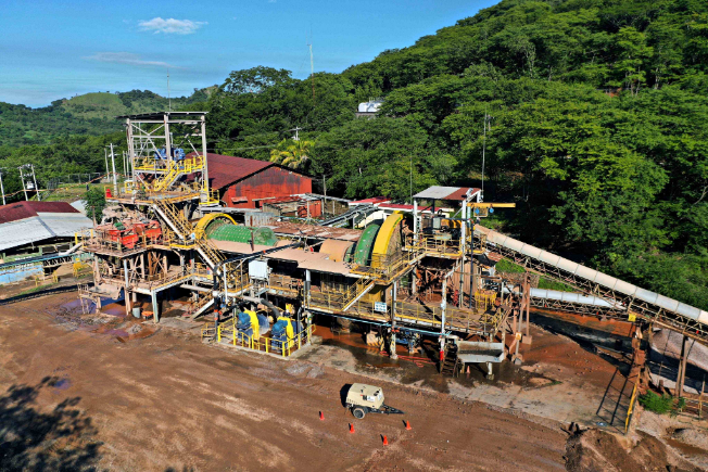 Calibre Mining's El Limon ball mill in Nicaragua. Credit: Calibre Mining