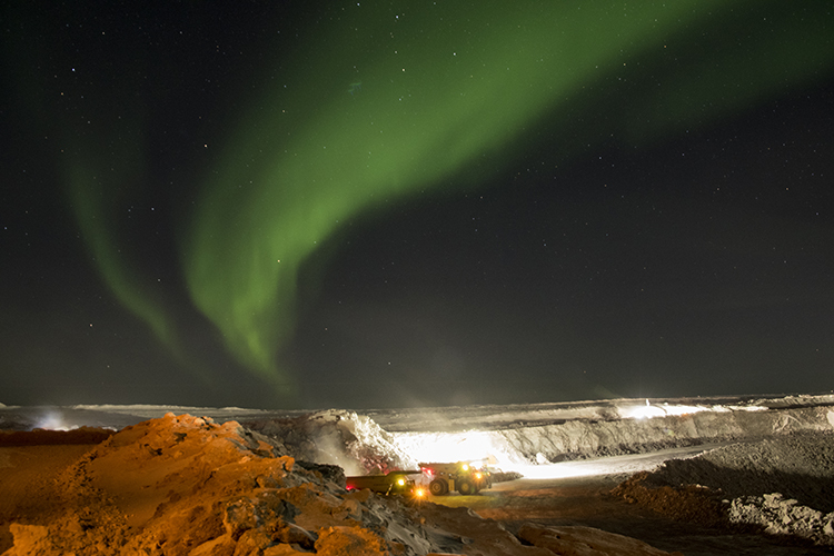 The Gahcho Kue diamond mine in the Northwest Territories. Credit: Mountain Province Diamonds