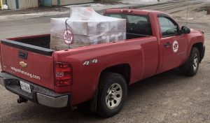 Medical supply delivery to North Bay hospital Credit: Redpath