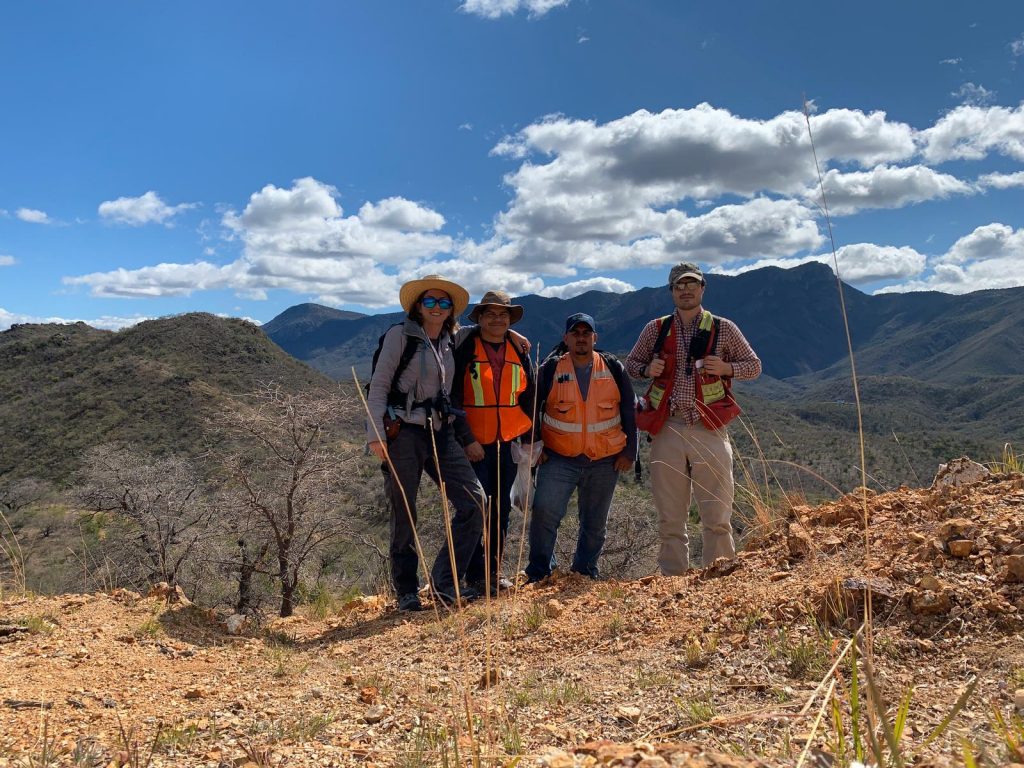 Riverside Resources geologists at the Los Cuarentas gold-silver project in Mexico. Credit: Riverside Resources