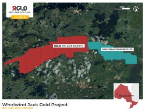 Whirlwind Jack claims in Ontario Credit: Red Lake Gold