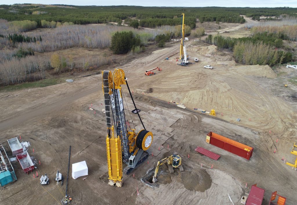 Rio Tinto used a Bauer trench cutter to extract a bulk sample at the Star-Orion diamond project in Saskachewan. Credit: Rio Tinto