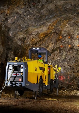 Atlas Copco's new Boomer T1 D for narrow vein mining.