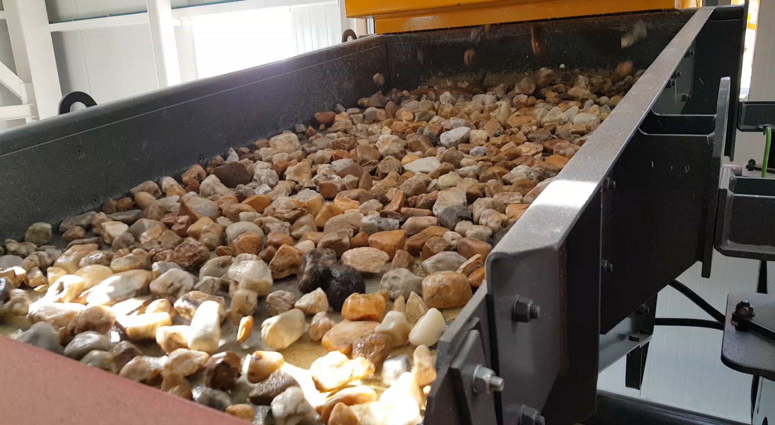 Raw material fed into the sorting process Credit: Tomra