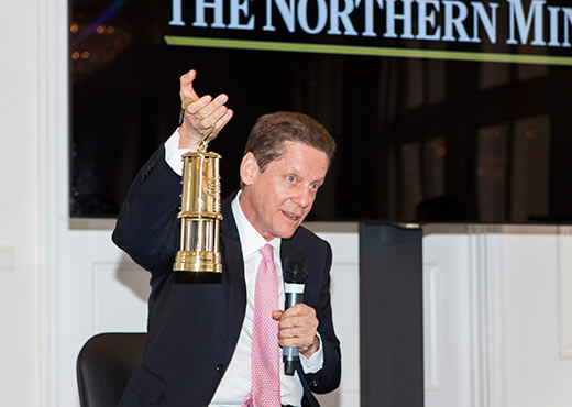 Robert Friedland at Canadian Mining Symposium in the UK Credit: The Northern Miner