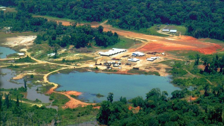 Potential pit area at Toroparu gold project in Guyana Credit: Gold X