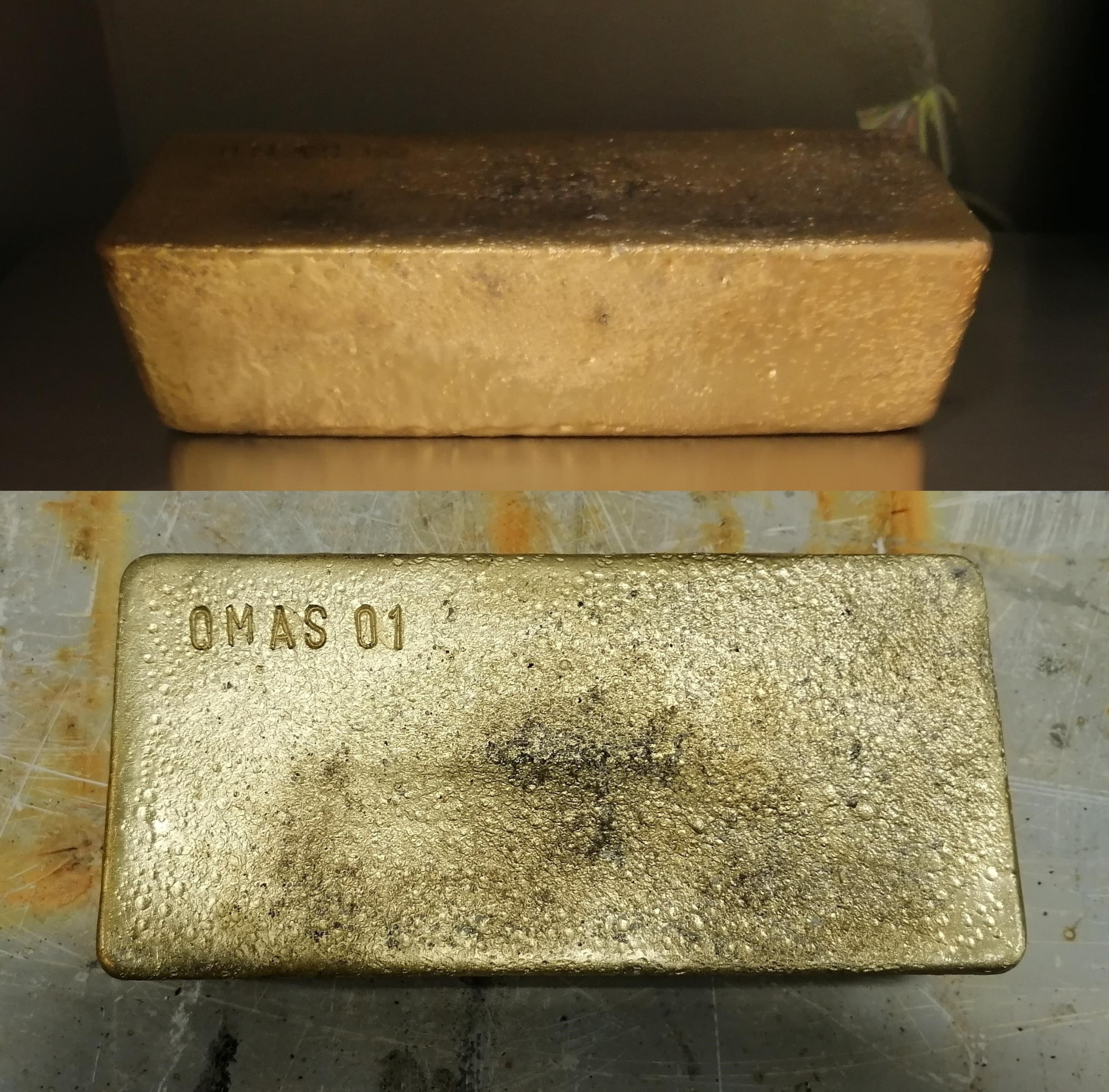 First gold bar from Oksut Credit: Centerra