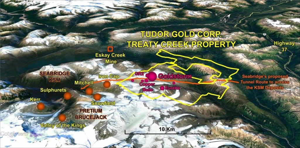 Tudor Gold's Treaty Creek project in B.C. Credit: Tudor Gold
