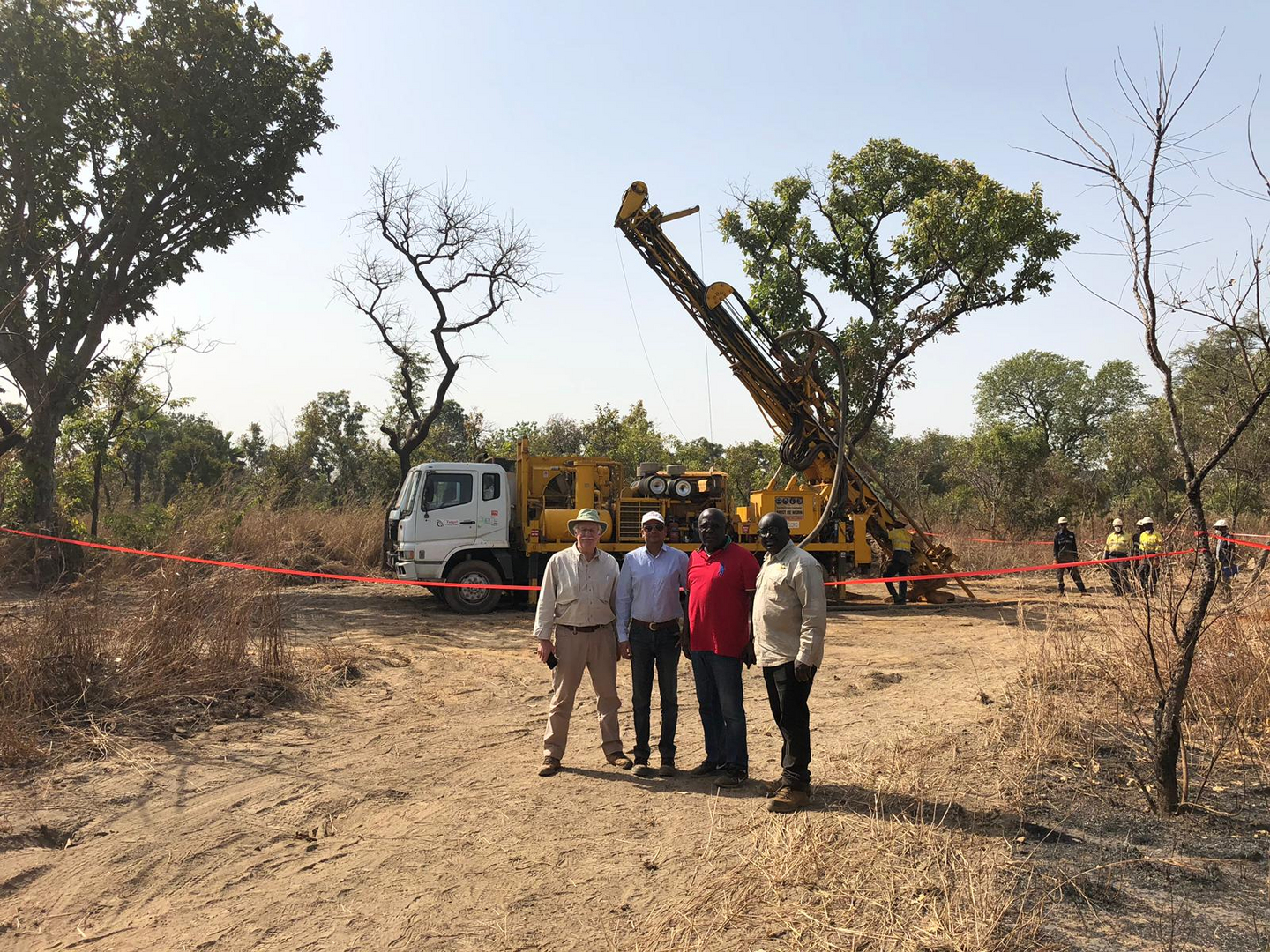 Drilling at Kandiole Credit: Roscan