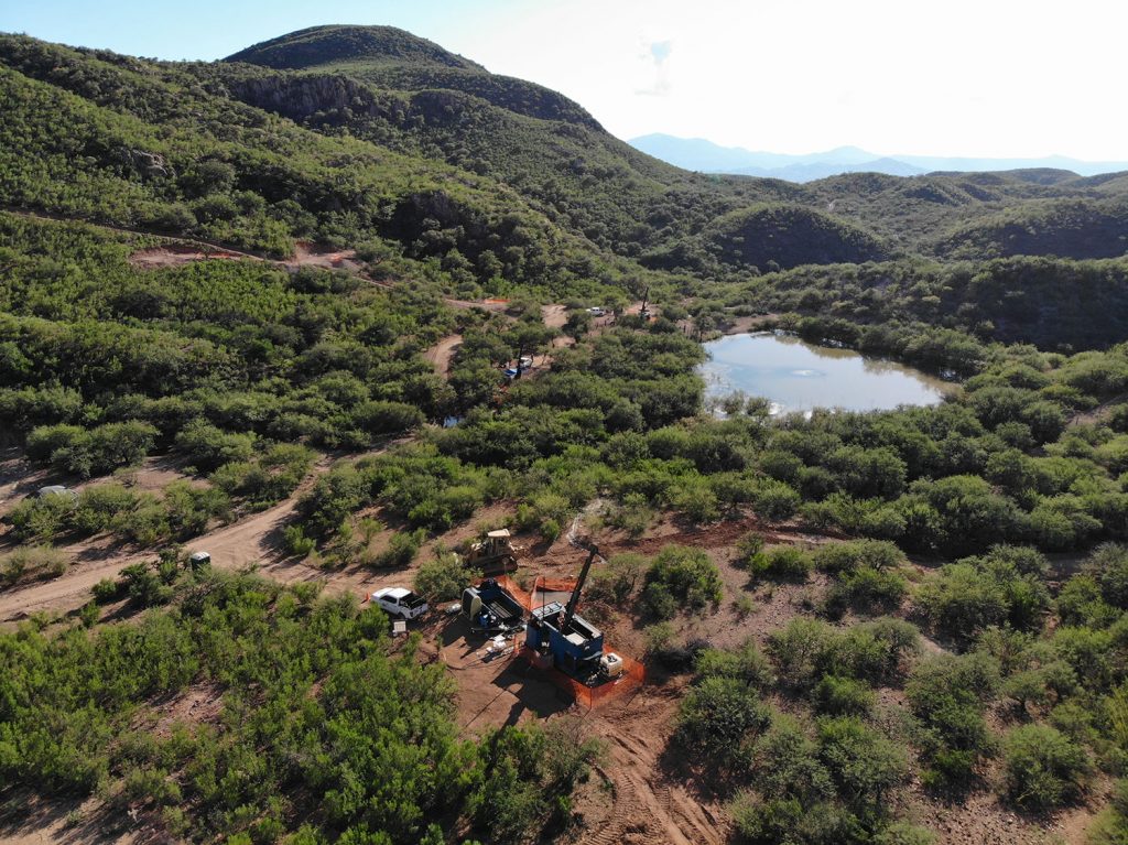 Drilling at First Majestic Silver's Ermitano project in Mexico. First Majestic Silver