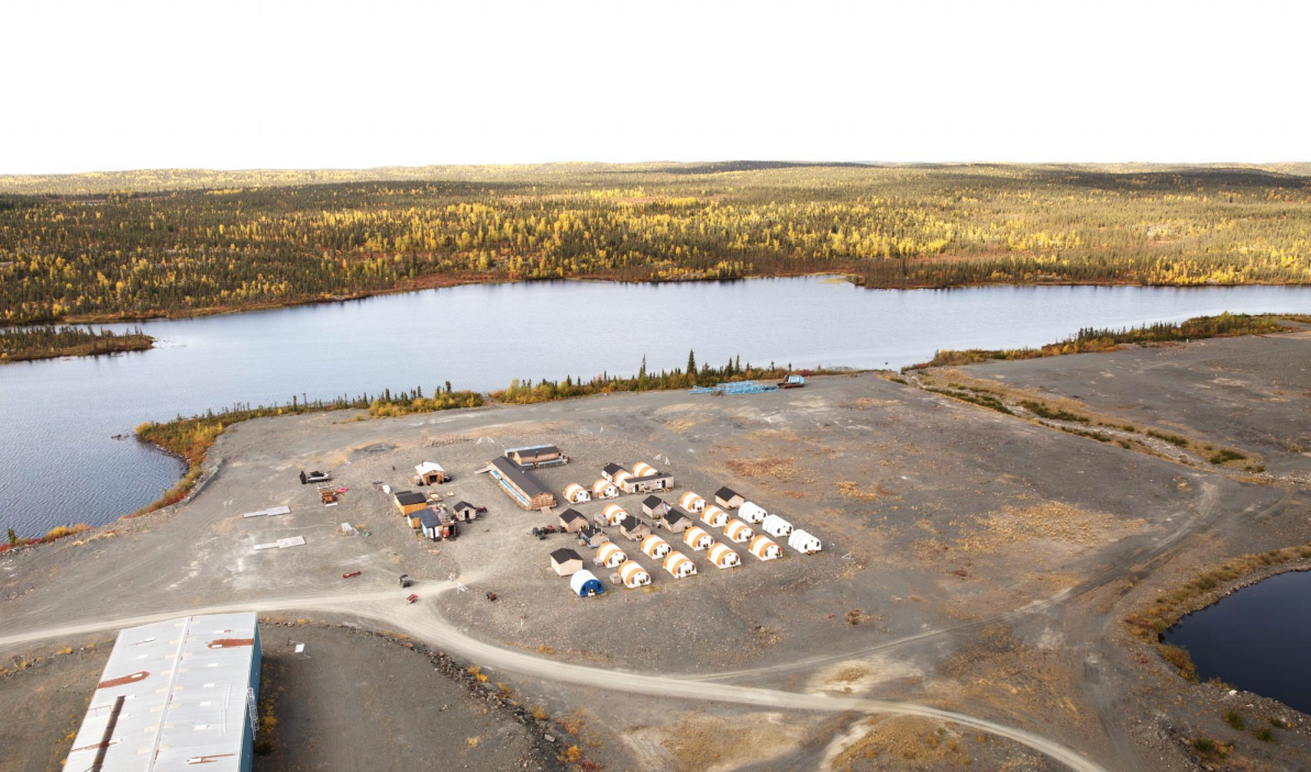 The camp at Nighthawk Gold's Colomac gold project in the Northwest Territories. Credit: Nighthawk Gold
