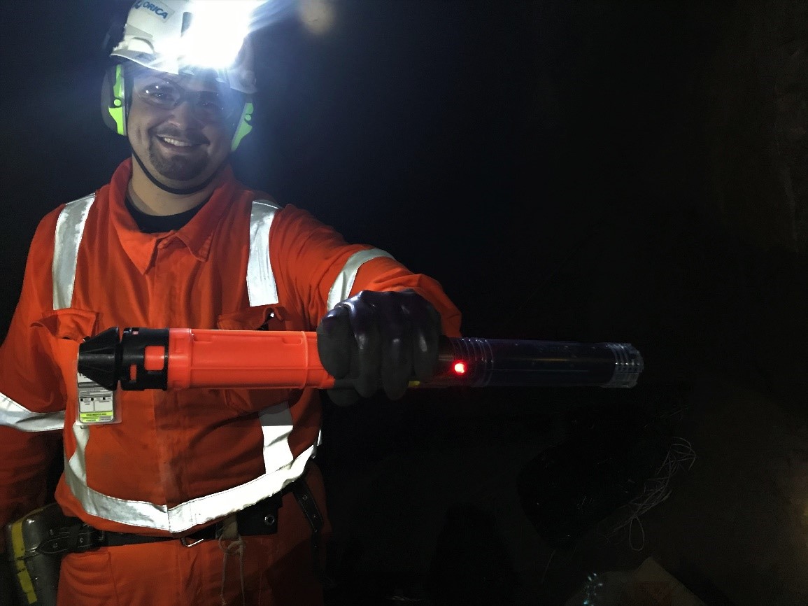 Pre-charging with the WebGen 100 system Credit: Orica