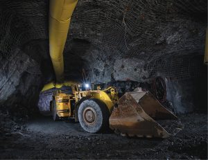 Underground development at the PureGold mine. In early July, ramp development had reached 200 metres depth. Credit: Pure Gold Mining