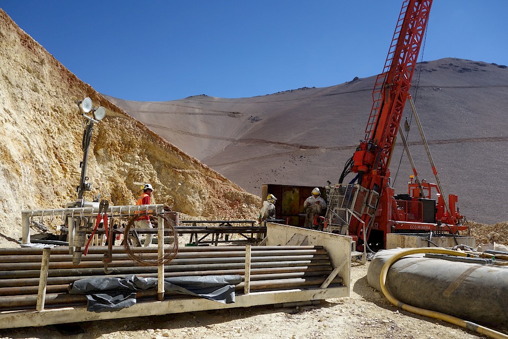Drilling at the Josemaria copper-gold project in Argentina. Credit: Josemaria Resources