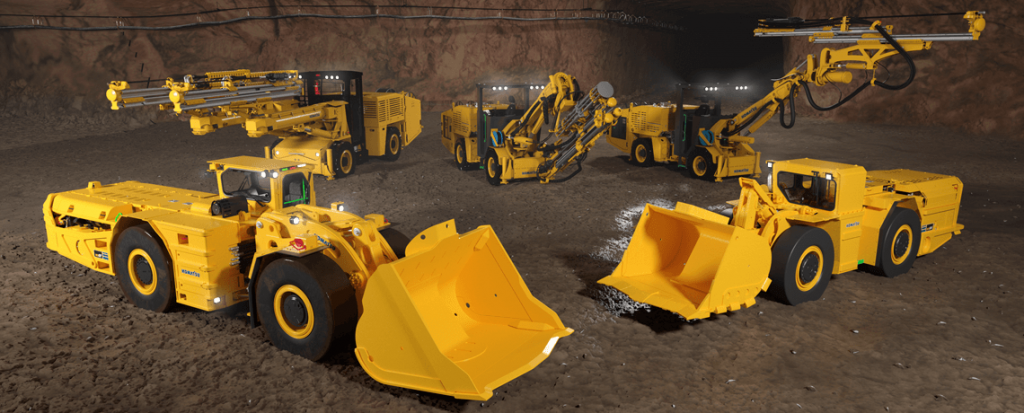 New hard rock mining equipment launched by Komatsu. Credit: Komatsu