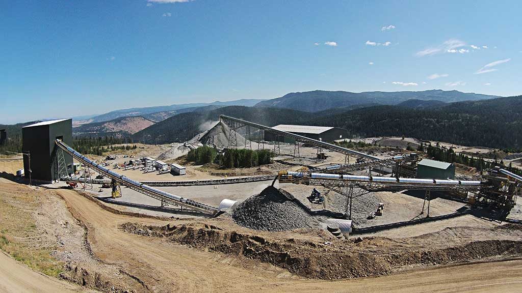 Crusher circuit at Copper Mountain mine Credit: Copper Mountain Mining