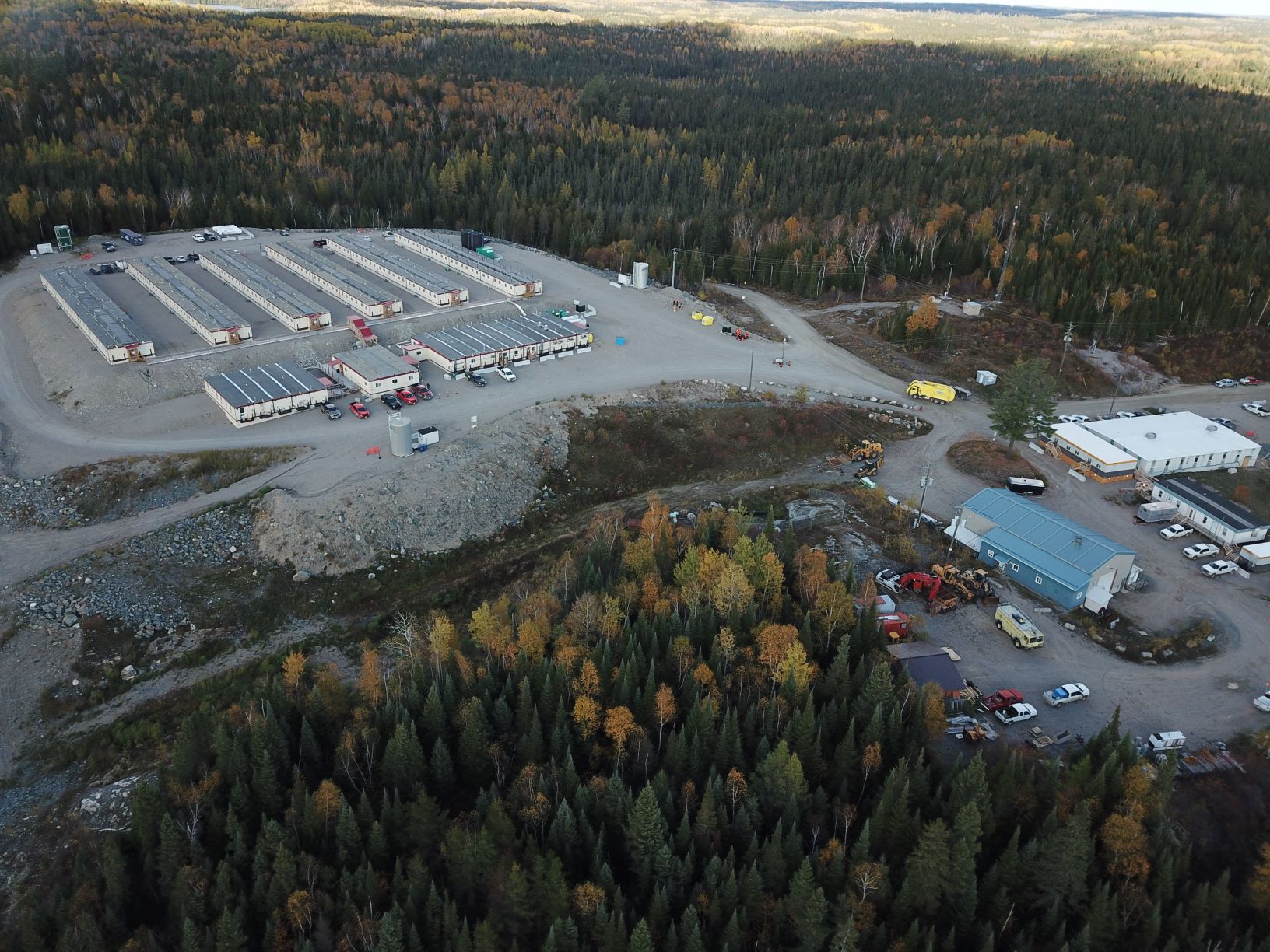 The Cote gold mine, one of the mines under construction in Canada