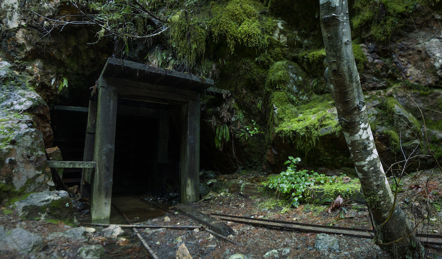 Abandoned mine entrance in Oregon