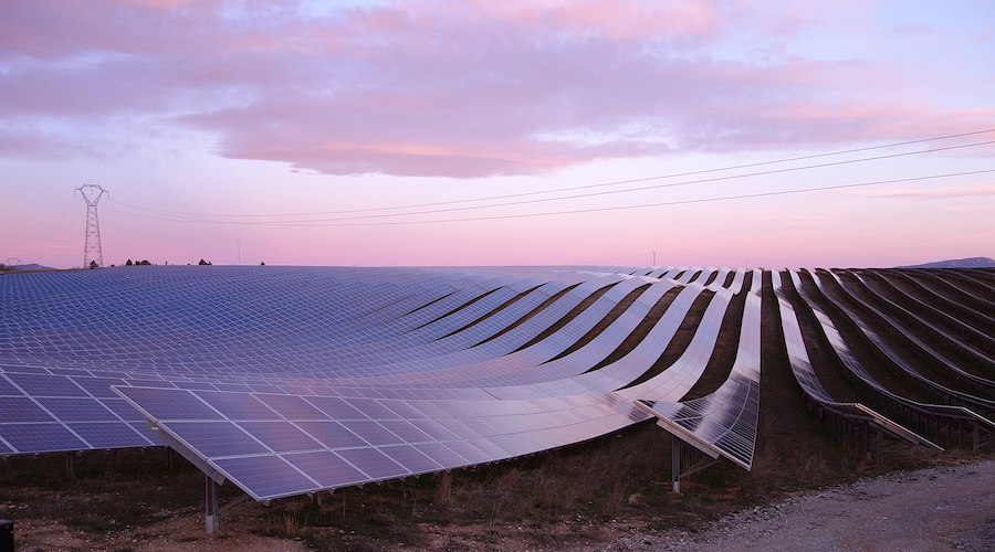 Solar panels in Alpes-de-Haute-Provence, France