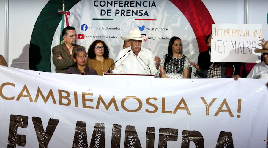 MPs from the ruling Morena party advocating for the overhaul of Mexico’s mining laws